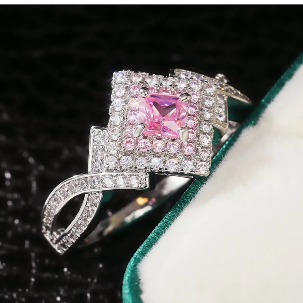 925 Silver Jewelry Cubic Zircon Fashion Women Ring - Picture 5 of 5